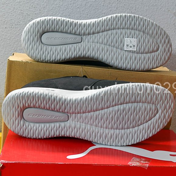 Skechers Men's Delson Shoe IN BLACK - Picture 4 of 5